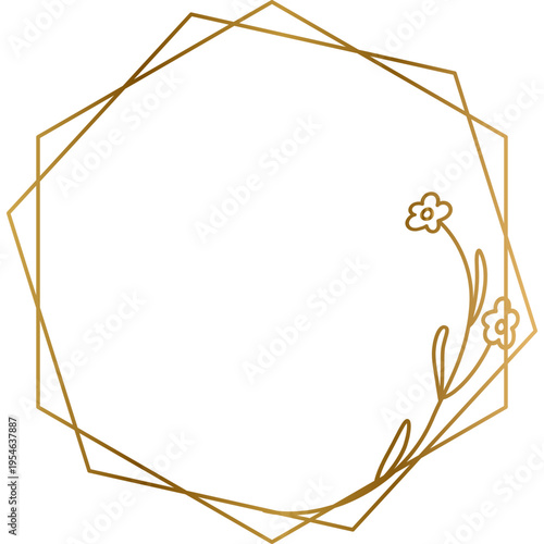 Geometric Flower Decor