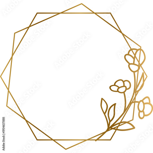 Geometric Flower Decor