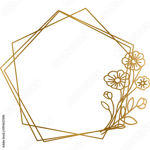 Geometric Flower Decor