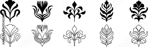 Vector set of logo design templates and graphic elements,