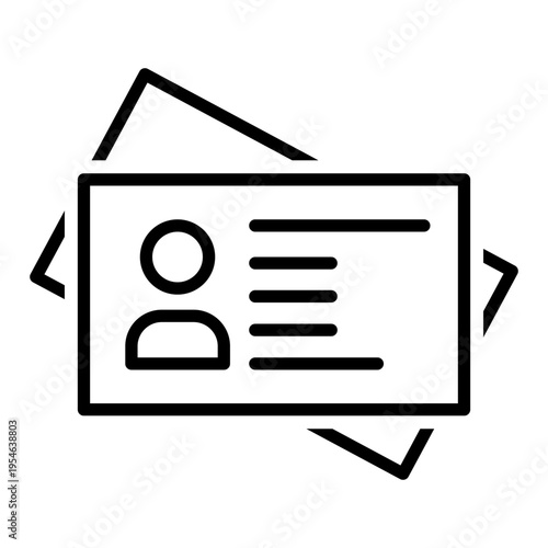 Pass vector icon. id card Illustration sign. Passport symbol. Identity document logo.