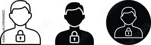 Three padlock icons representing privacy and security
