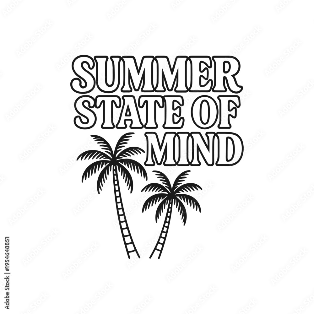 Obraz premium Summer Vacation Tropical Palm Trees