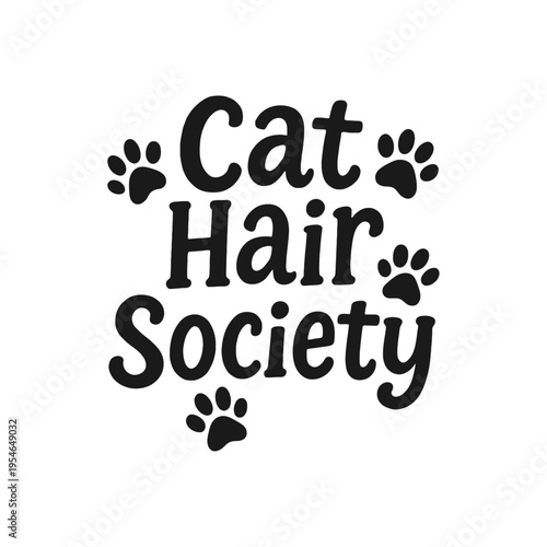 Cat Hair Society Logo Design
