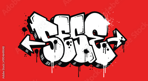 Graffiti Street Art Style Lettering Design.