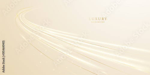 golden abstract background with luxury vector illustration