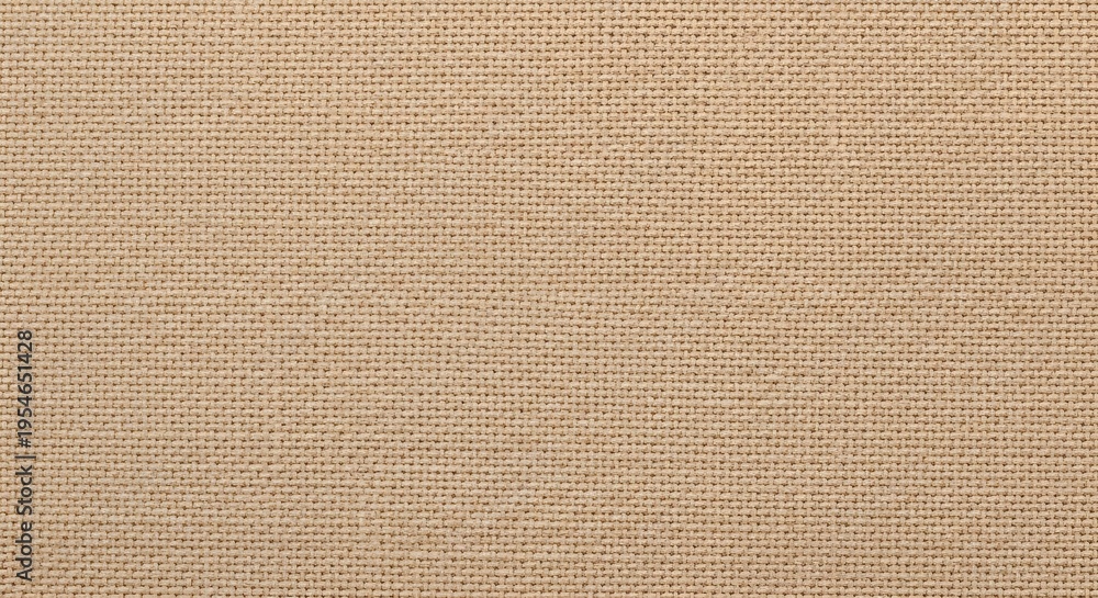 Fototapeta premium A tightly woven fabric texture in a light tan hue provides a clean, subtle, and versatile background.