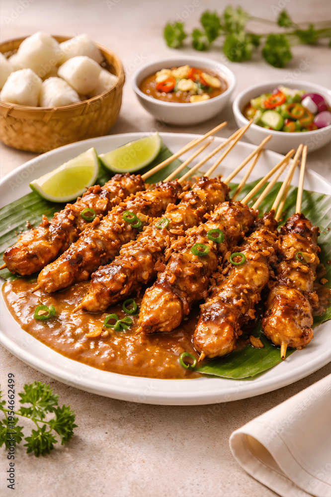 Fototapeta premium chicken satai