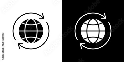 Global Icon Sheet Black And White