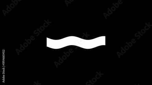 A short wavy style line loading animation on a dark background