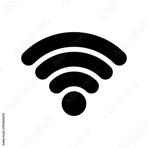 Classic Thick Wireless Internet Signal Indicator