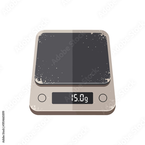 Digital kitchen scale with 15.0g display