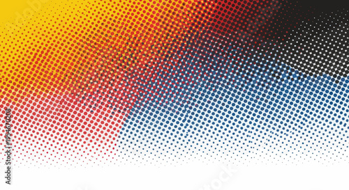 CMYK Halftone Gradient Background