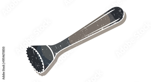 Vintage cocktail muddler isolated on white background