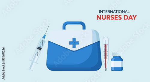 International Nurses Day: medical professionals, essential medical tools 