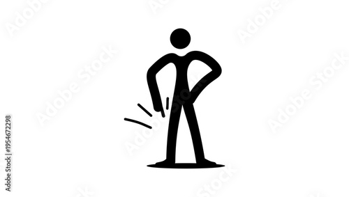 insistent, symbol, black isolated silhouette