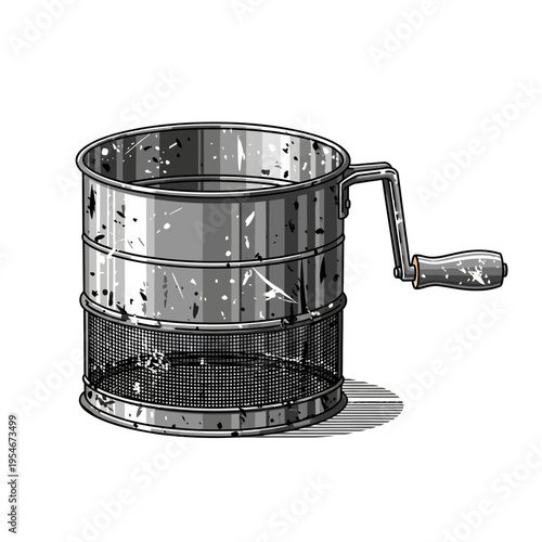 Retro Flour Sifter with Handle