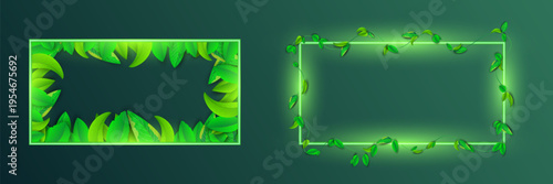 Summer frame of tropical leaves. Illustration for wedding invitations, greeting cards, and postcards.