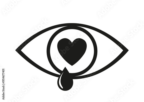 Love and longing, conceptual illustration