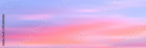 Soft pink gradient sky with pastel sunset tones and delicate color transitions. Ethereal background featuring dreamy hues, creating a tranquil atmosphere for fantasy and fairy-tale designs.