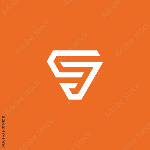 Modern Geometric Letter S Logo Design, Abstract Monogram Symbol, Minimalist Brand Identity