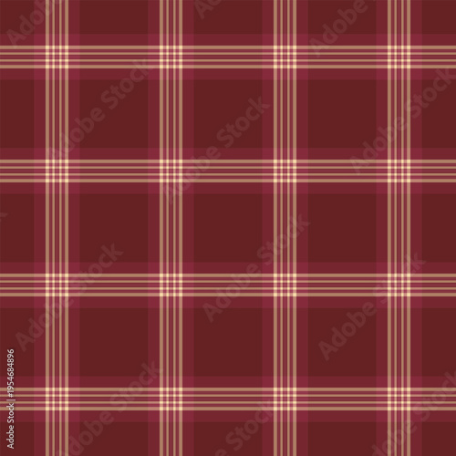 Suite textile seamless vector, thanksgiving tartan background check. 2026 pattern texture plaid fabric in red and orange colors.