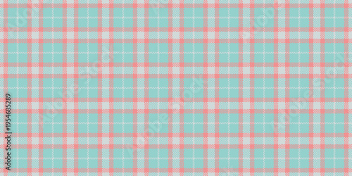 70s seamless pattern vector, mature background check plaid. Tattersall fabric tartan texture textile in light and white colors.