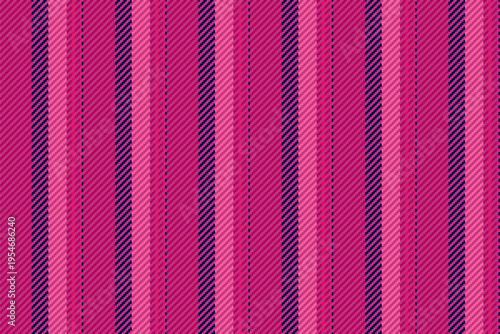Oablecloth textile texture fabric, postcard stripe background lines. Diwali pattern vector vertical seamless in pink and dark colors.