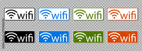 Wifi zone signal with free password vector for icon logo sticker. Sign symbol router with wave wlan fi for set round signage. Spot network wifi with label free access for password wi-fi web