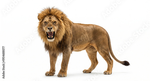 lion isolated on white background