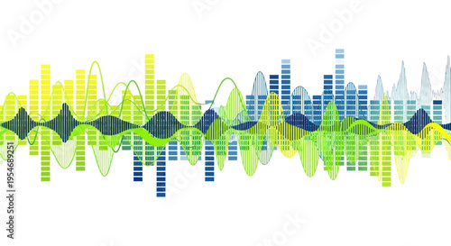 Abstract Sound Waveform Audio Spectrum Visualizer