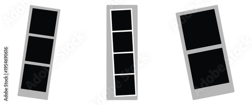 Polaroid Photo Frames Vector Set – Blank Photo Mockup Templates for Social Media & Collage