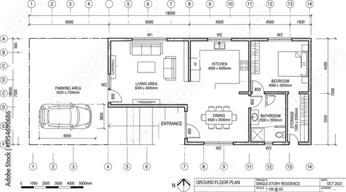 Architectural floor plan collection with technical residential house elevations engineering professional workflow and digital education icon set
