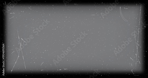 Old film scratch texture overlay. Vintage cinematic frame with dust, grain and scratches for retro photo effect, distressed antique background and analog look.