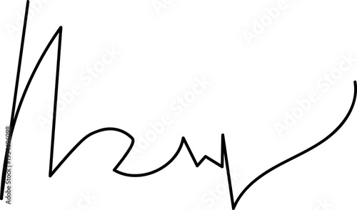 Signatures. Vector isolated collection. Handwritten signature. Abstract autograph. 