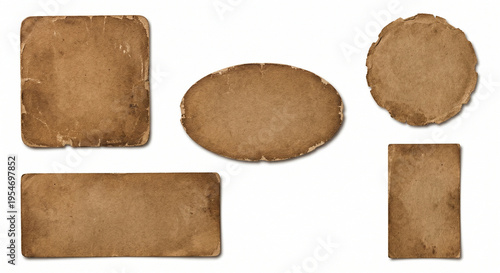 set of wooden labels