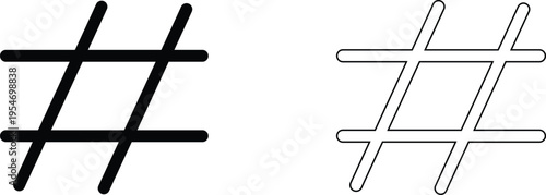 Hashtag symbol modern concept of communication sign or customer experience vector