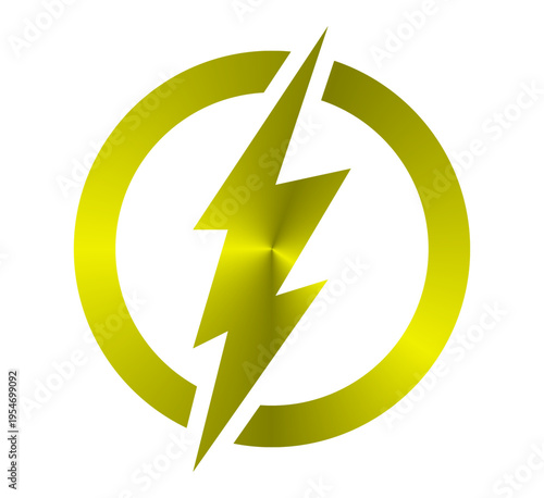 yellow grass on white background, Yellow lightning bolt icons. Electric strike and blitz speed logo, thunderbolt flash storm, volt power symbols. Vector isolated set