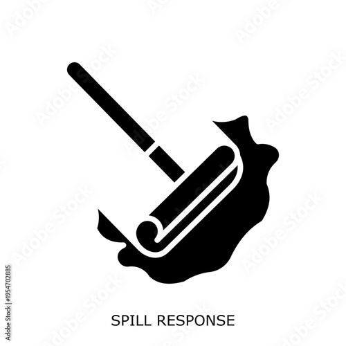 Health Safety Environment(HSE) glyph SpillResponse glyph design concept