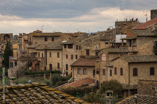 The village of San Gimignano in Tuscany	