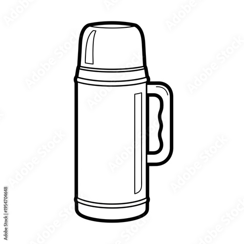 Thermos Flask Icon, Vector Illustration