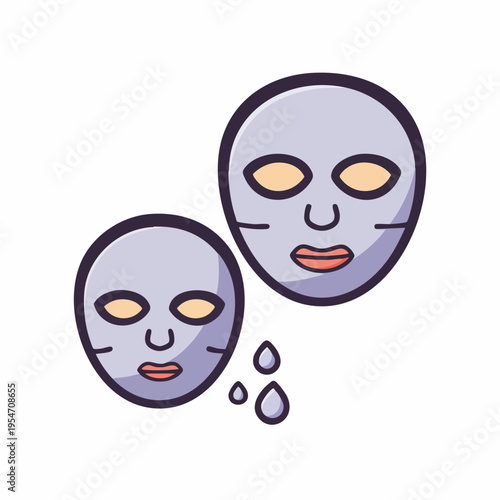 Cute Cartoon Facial Sheet Mask for Skincare and Beauty Treatment