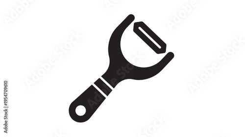 Peeler kitchen tool with curved blade and ergonomic handle for easy fruit and vegetable preparation featuring cooking, kitchenware, utensil with