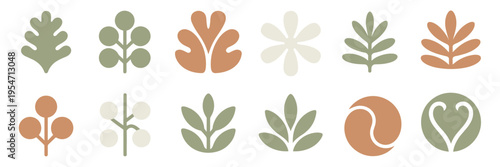 Seamless organic shapes for eco-friendly branding – Ideal for wallpaper prints, yoga studio graphics, or natural skincare labels.