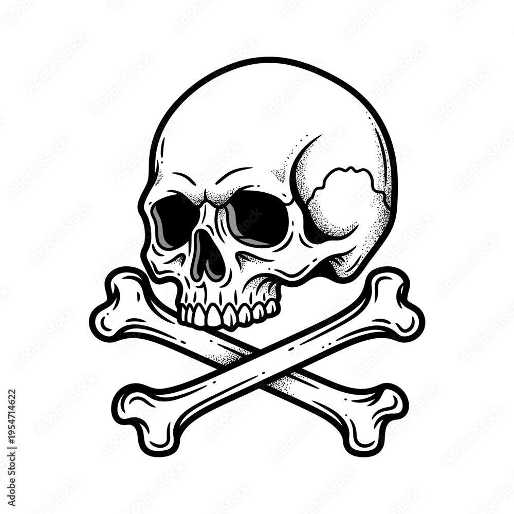 Obraz premium Skull and Crossbones Icon
