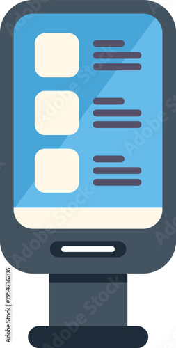 Digital outdoor advertising smart kiosk with information display