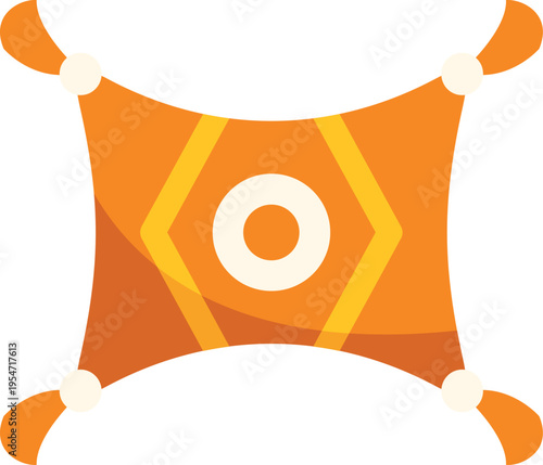 Magic carpet icon representing arabian nights folklore and imagination