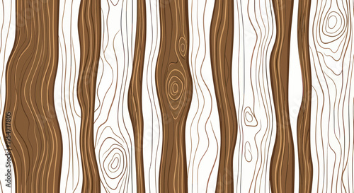 Seamless Wood Grain Texture Background - Natural Brown Pattern