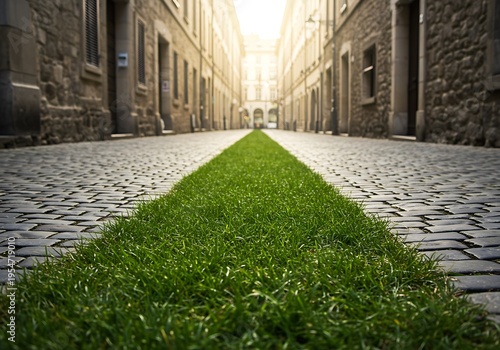Cobblestone Path, Green Divide