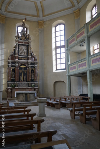 Der Altar in der Loschwitzer Kirche in Dresden